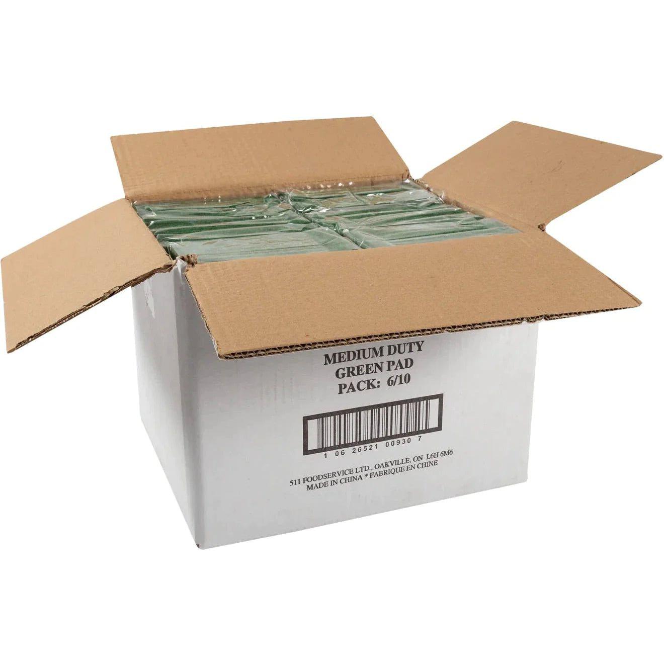 Swipes - 6" X 9" Green Medium Duty Scouring Pad, 10/Pk - SO96