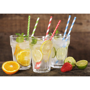Packnwood - 7.75" White Wrapped Paper Straw, 3000/Cs - 210CHP19WHW