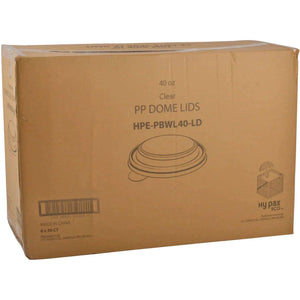 Hy-Pax - PP Dome Lid For 40 Oz Bowl, 50 x 6/Cs - HPE-PBWL40-LD