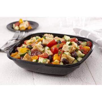 Sabert - 160 Oz Black Square Catering Bowls, 50/Cs - 94160B50