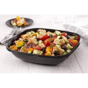 Sabert - 160 Oz Black Square Catering Bowls, 50/Cs - 94160B50