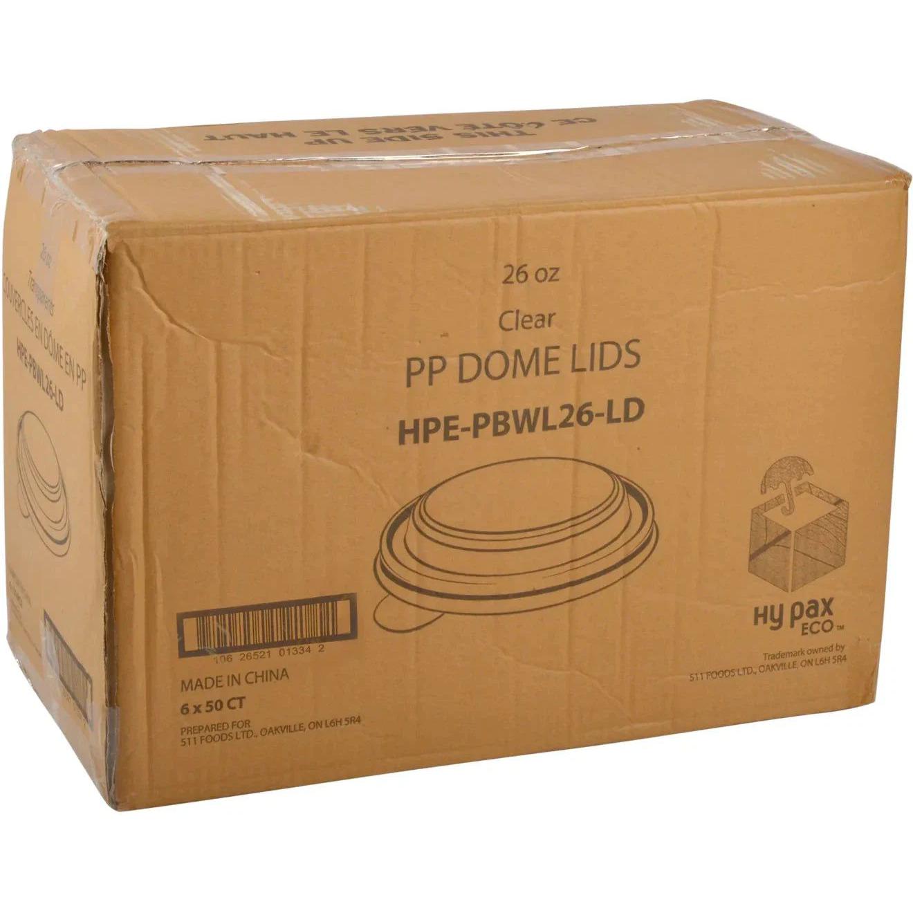 Hy-Pax - PP Lid For 26 Oz Bowl, 300/Cs - HPE-PBWL26-LD