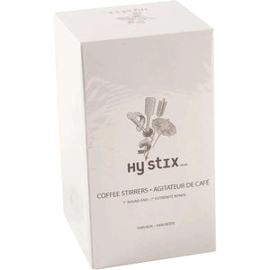 Hy-Stix - 7" Wooden Round End Coffee Stirrers , 1000/Box - 80-414C