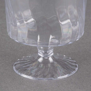 Fineline Settings - 5.5 Oz Clear Plastic Wine Glass, 10x24/cs - 2205