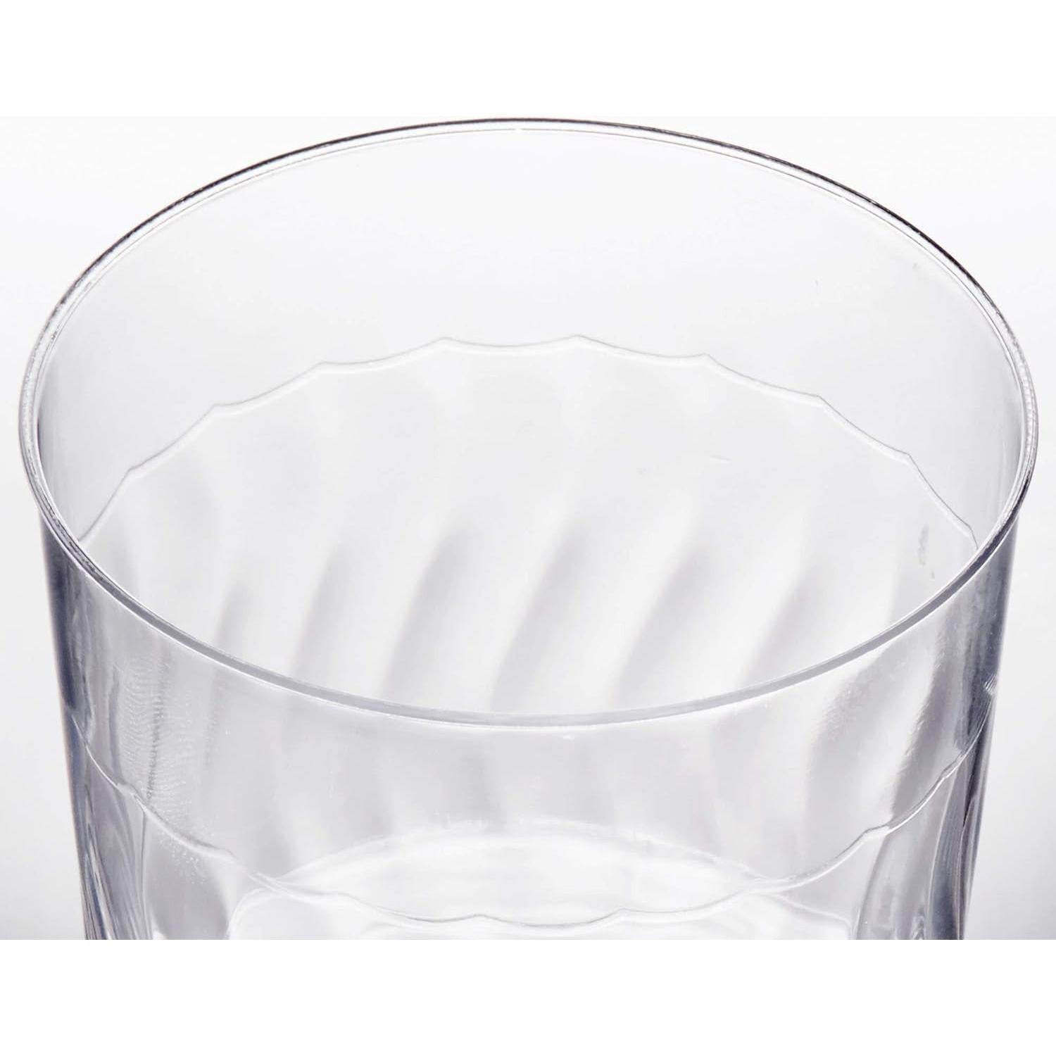 Fineline Settings - 8 Oz Clear Plastic Wine Glass, 10x24/cs - 2208