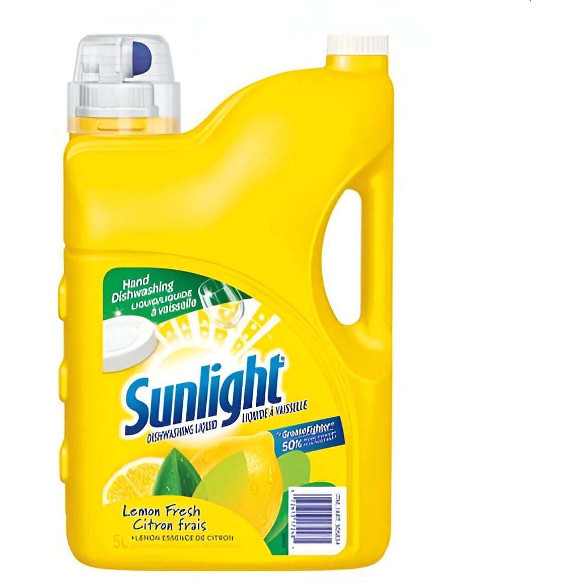 Sunlight - 5 L Lemon Fresh Liquid Dish Detergent, 2Jug/Cs - SOP02257