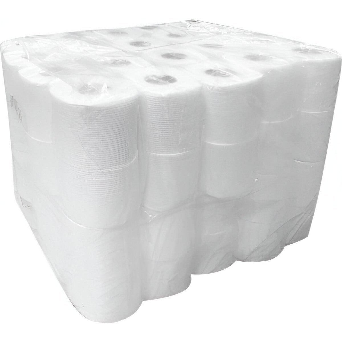 TISA - 2 Ply White Unprinted Retail Bath Tissue, 80rl/cs - BT445752PB