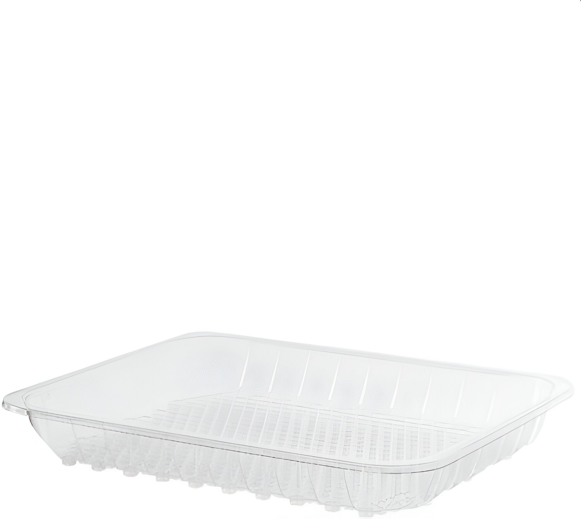 CKF Inc. - 6" x 8.4" x 1.1", #2 Clear RPET Plastic Tray, 560/cs - 86601