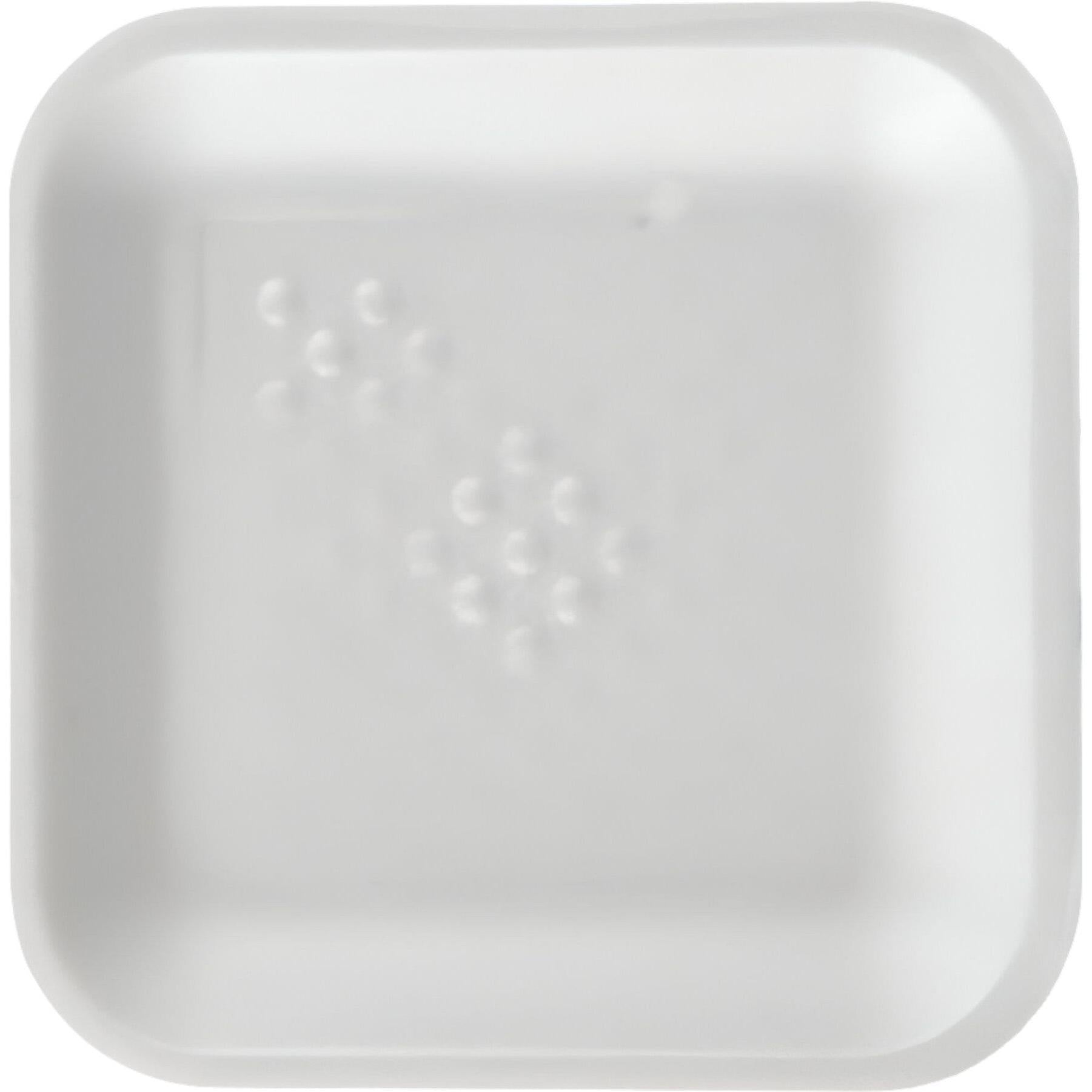 CKF Inc. - 5.25" x 5.25" x 0.5" 1S White Foam Tray, 1000/cs - 88101