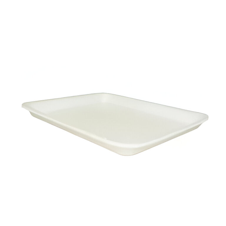 Dyne-A-Pak - 8H White Foam Tray, 400/Case - 555180