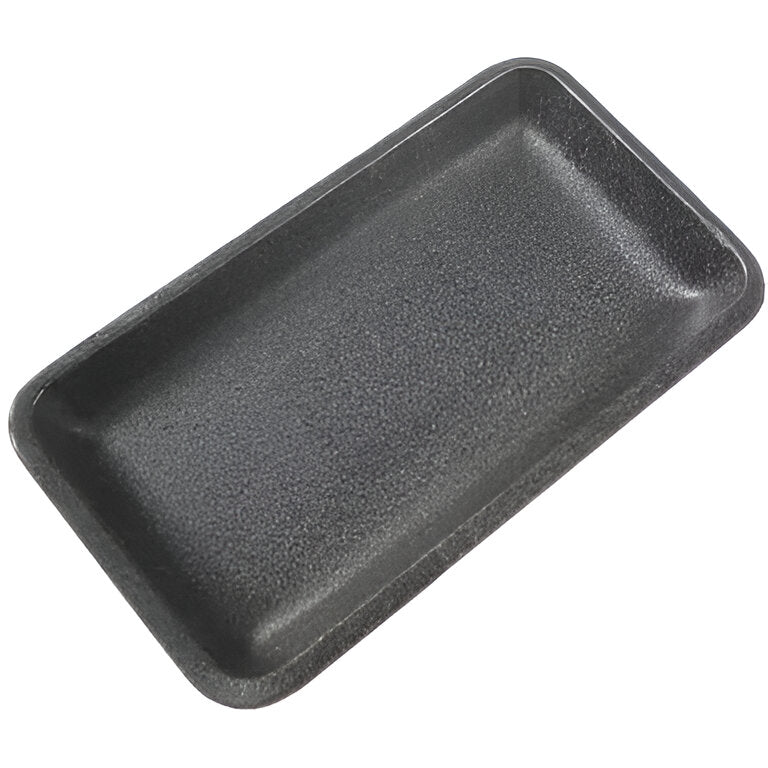 Dyne-A-Pak - 9.1" x 7.1" x 0.25" 4PP Black Foam Tray, 400/cs - 555337