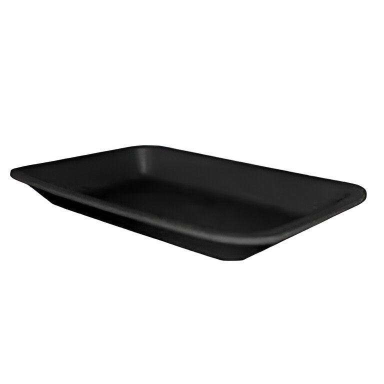 Dyne-A-Pak - 38 Or 8S Polystyrene Foam Black Tray, 500/Cs - 555533