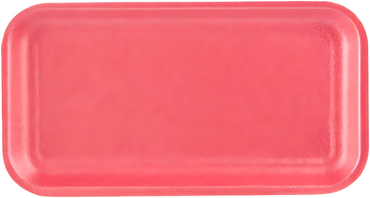 CKF Inc. - 8.25" x 4.5" x 0.5" Dark Rose Pink Foam 17S Tray, 1000/Cs - 88065