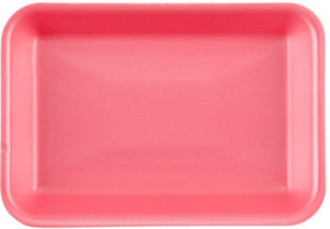 Dyne-A-Pak Inc. - 8.25" x 6" x 1.125" 2PP Pink Foam Meat Trays,400/cs - 20102PPP00