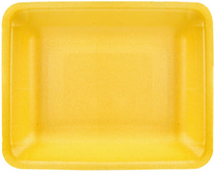 CKF Inc. - 9.25" x 7.25" x 1.25" Yellow Foam Tray, 500/Cs - 87899