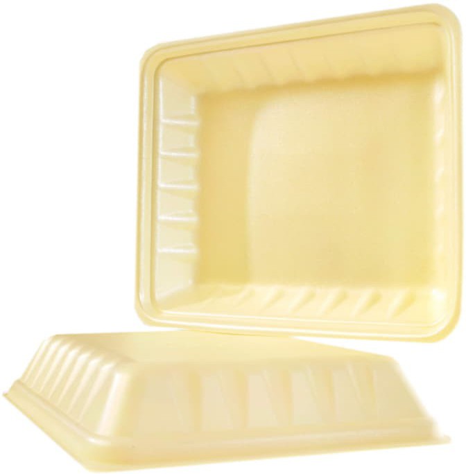 CKF Inc. - 11 x 9.25 x 2", 809P Yellow Foam Trays, 200/Cs - 87949