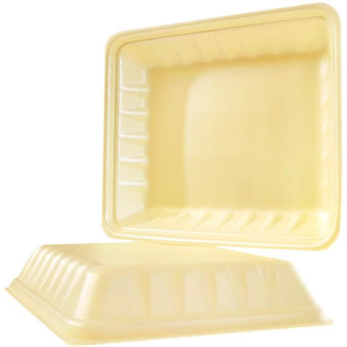 CKF Inc. - 11 x 9.25 x 2", 809P Yellow Foam Trays, 200/Cs - 87949