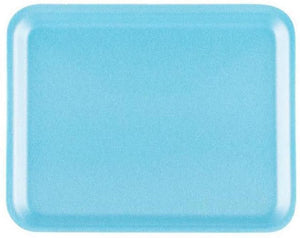 Dyne-A-Pak Inc. - 8.25" x 5.75" x 1" 2/2D Blue Foam Meat Trays,500/cs - 2010020B00