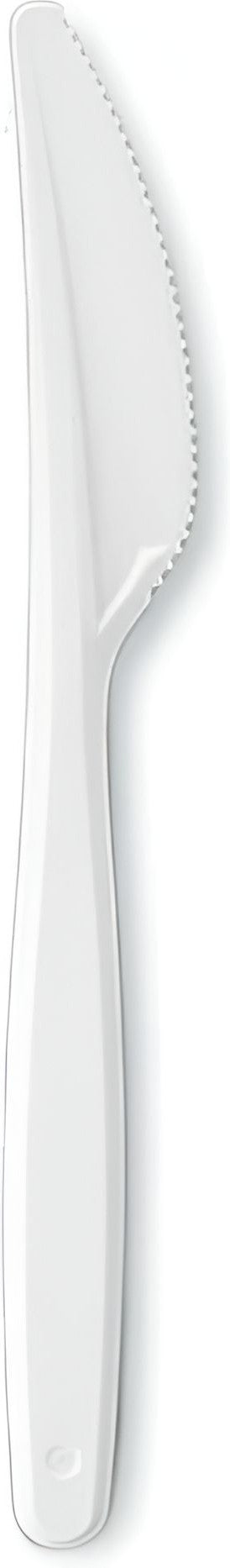 Darnel - Bistrot White Heavy Weight Plastic Cutlery Knife, 1000/ Cs - D92210001