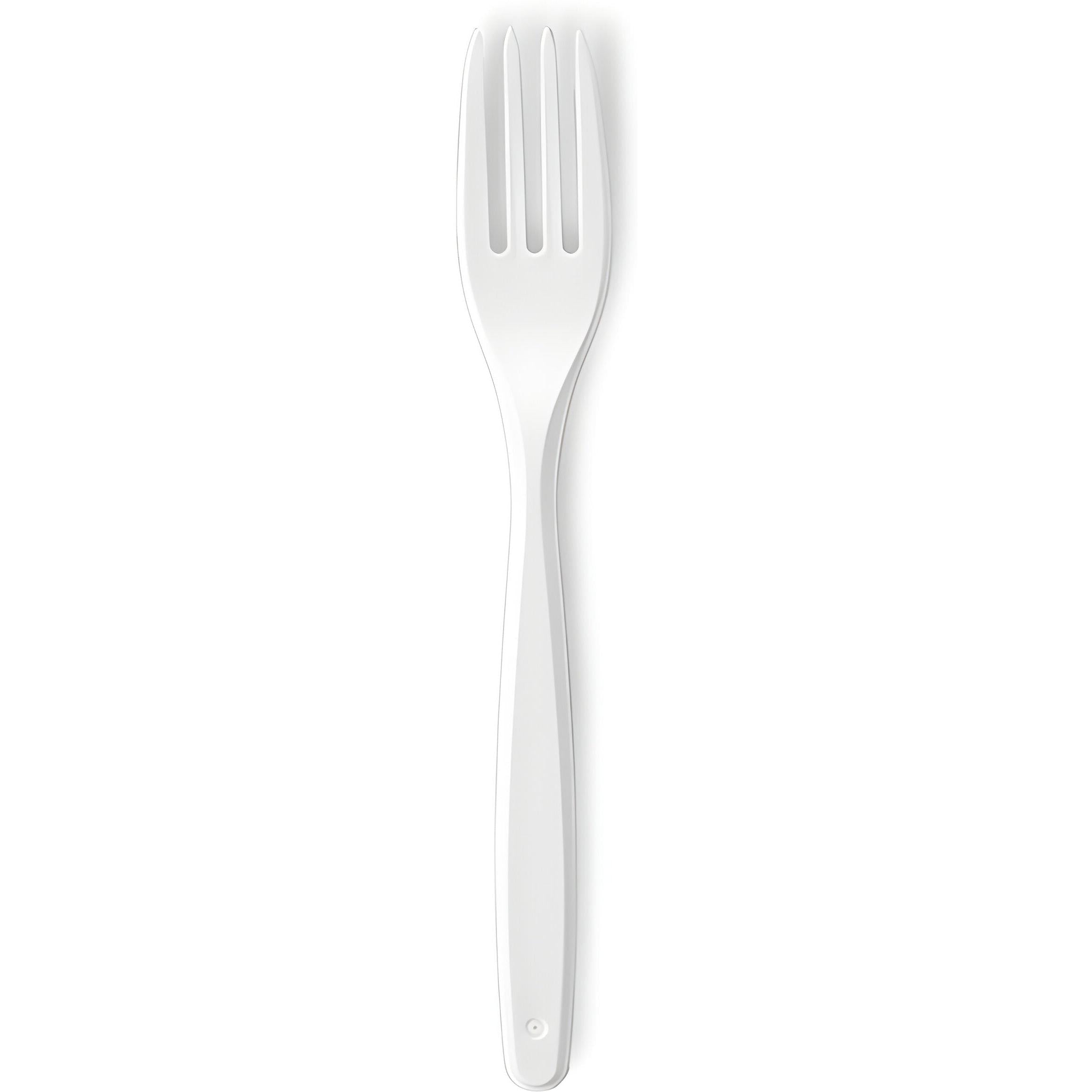 Darnel - Bistrot White Heavy Weight Plastic Cutlery Fork, 1000/Cs - D91210001