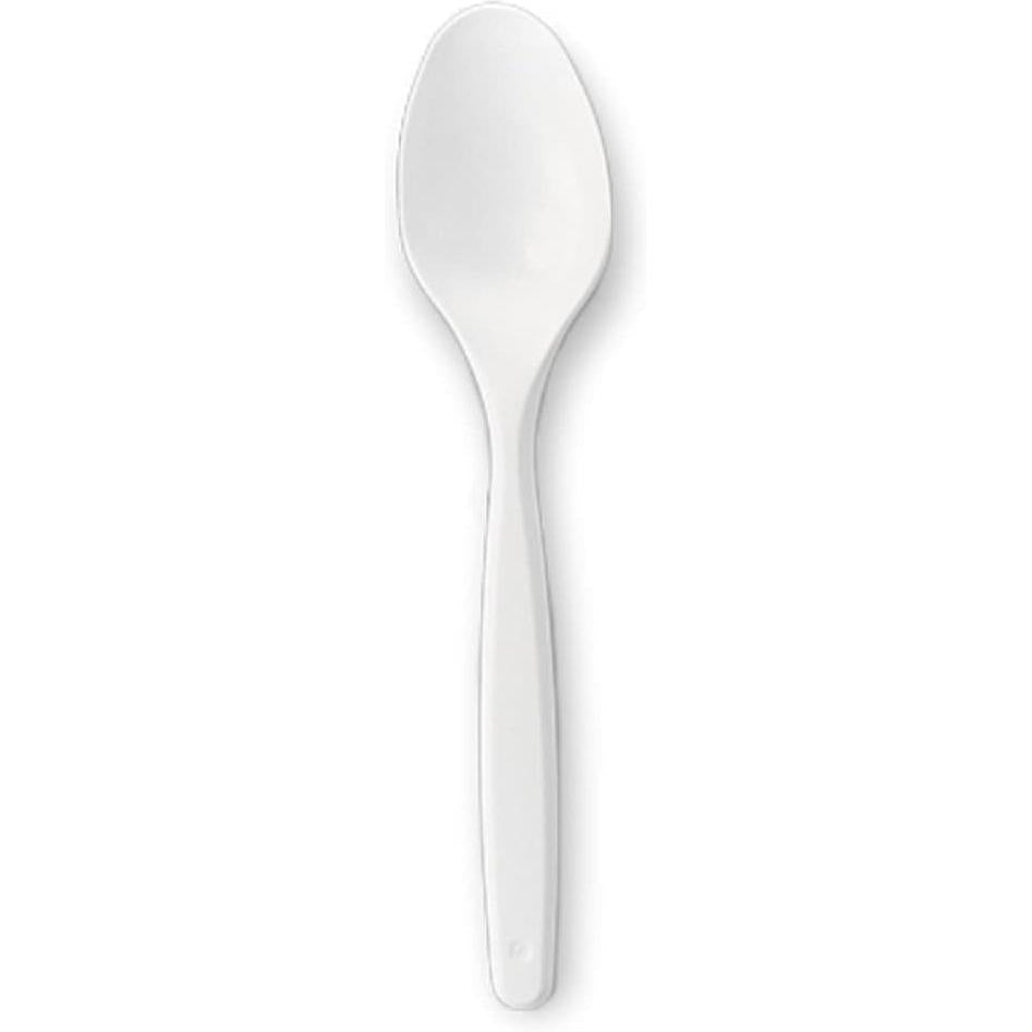 Darnel - Bistrot White Heavy Weight Plastic Cutlery Soup Spoon, 1000/Cs - D94210001