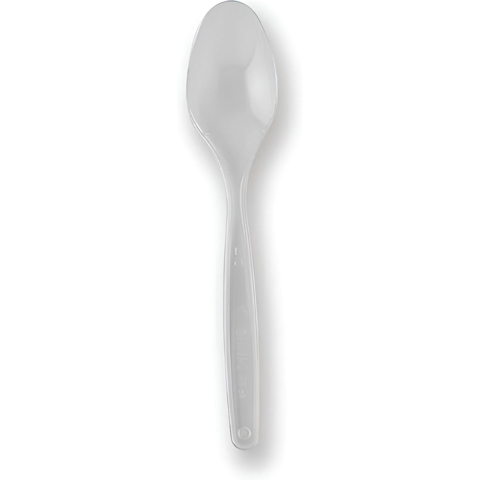Darnel - Bistrot Clear Heavy Weight Plastic Cutlery Dessert Spoon , 1000/Cs - D93210000
