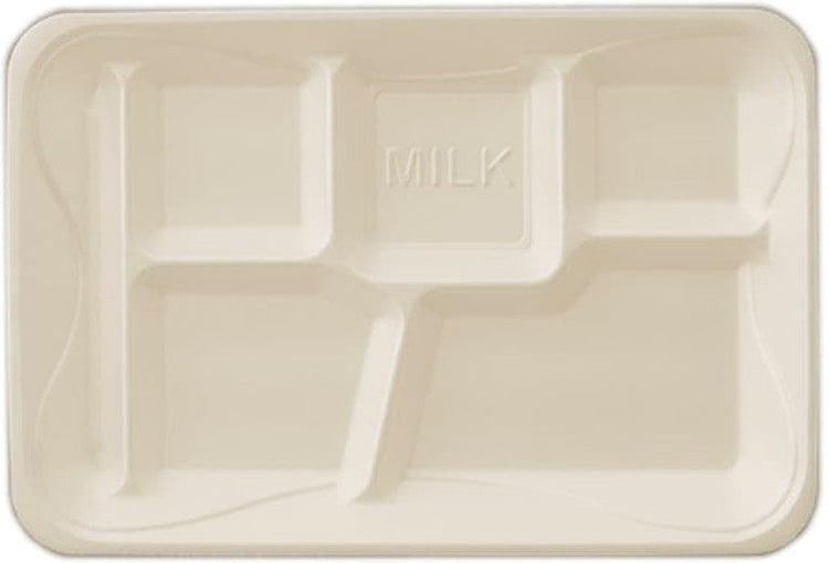 Darnel - Foam 6 Compartment Lunch Tray, 500/Cs - DU2014601
