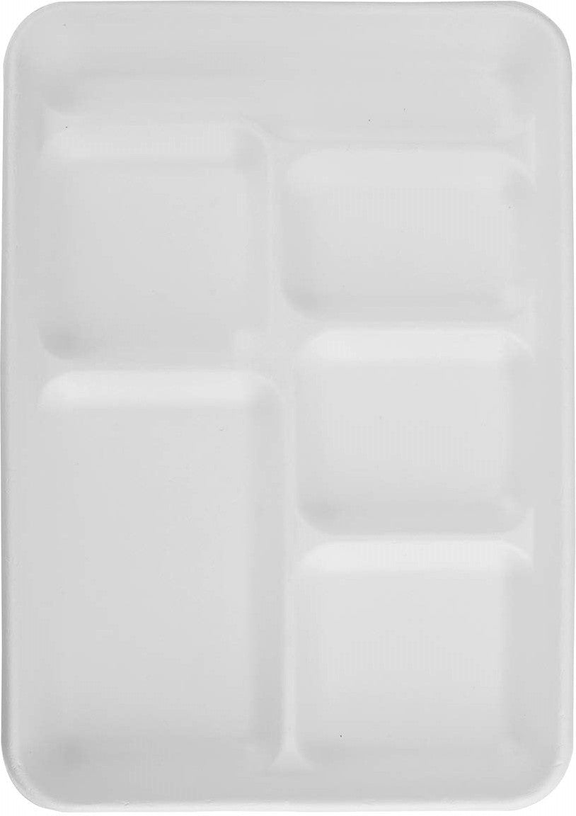 Darnel - Biodegradable Paper 6 Compartment Lunch Tray, 500/Cs - DU2014602A