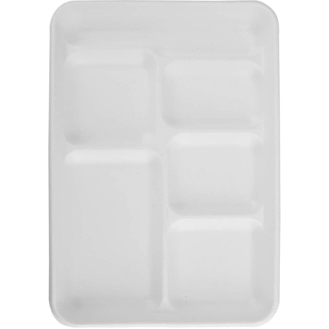 Darnel - Biodegradable Paper 6 Compartment Lunch Tray, 500/Cs - DU2014602A