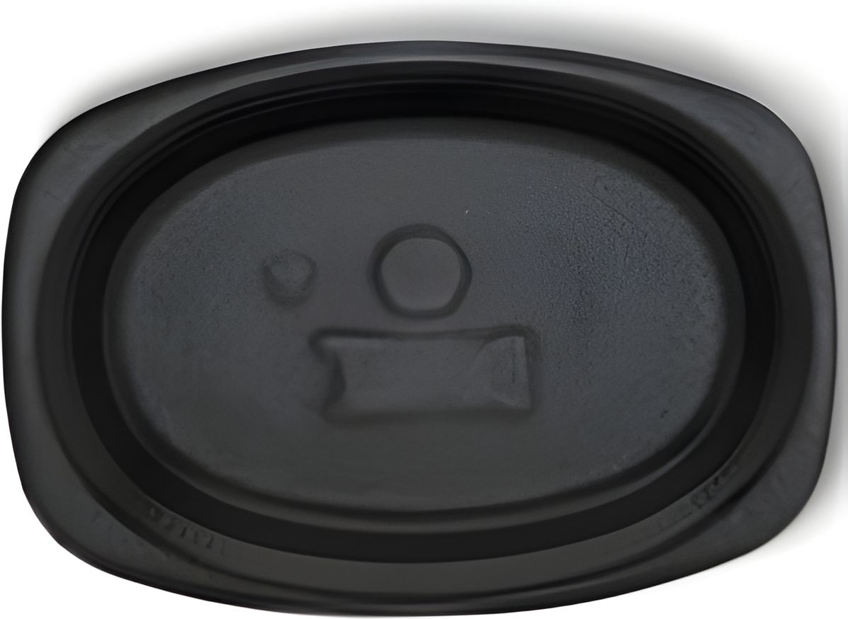 Darnel - 7" x 9" Black Foam Platter, 500/Cs - DU5209199