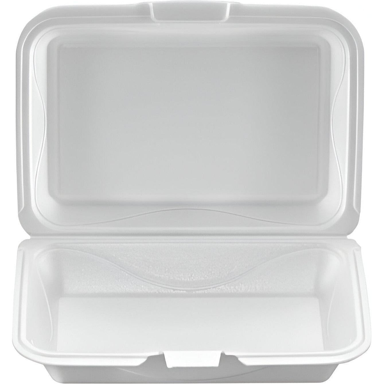 Darnel - 9.25" x 6.5" x 2.88" Rectangular Black Foam Hinged Container, 200/Cs - DU403101