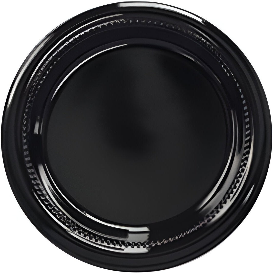 Darnel - 9" Black Plastic Plates, 500/Cs - D592399C1