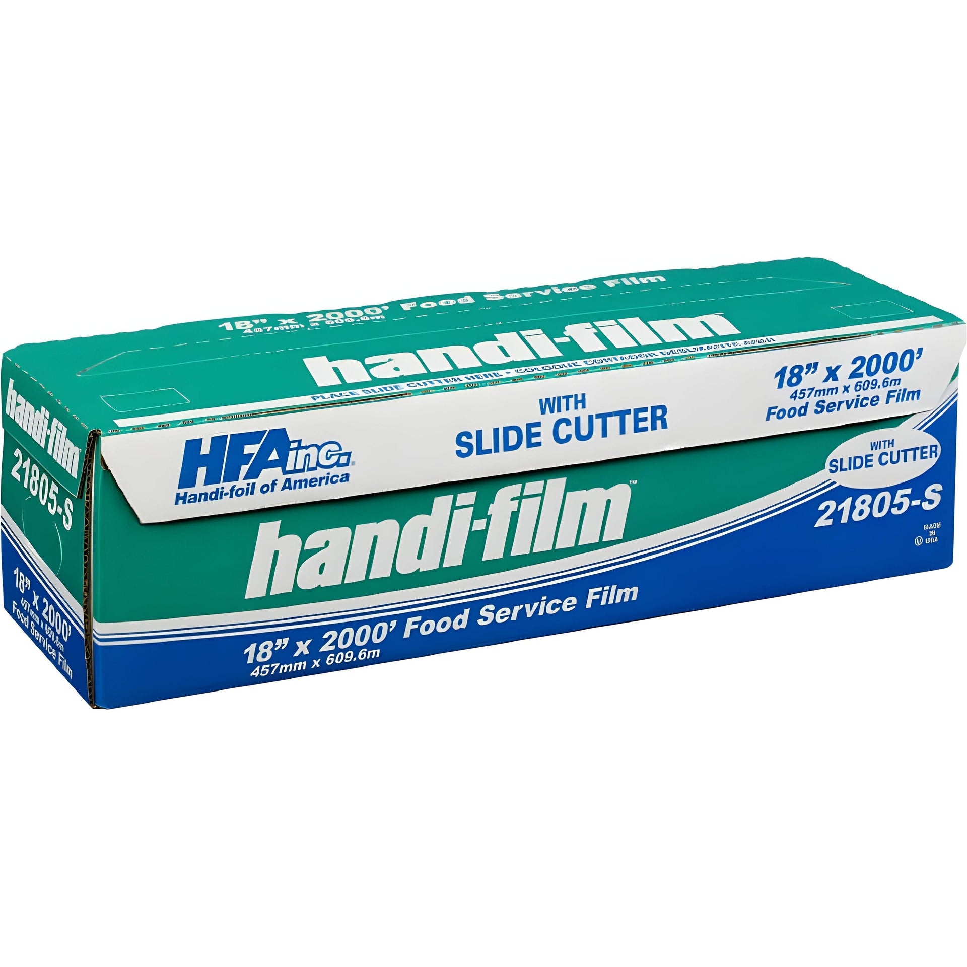 HFA - 8" X 2000 Ft Foodservice Film/Wraps with Slider Cutter - 21805-S (Special Order Item)