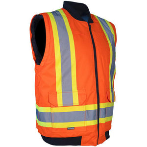 Forcefield - Hi Visibility 4 in 1 Extra Large Orange Winter Hooded Parka/Jacket - 024-EN705ROR-X