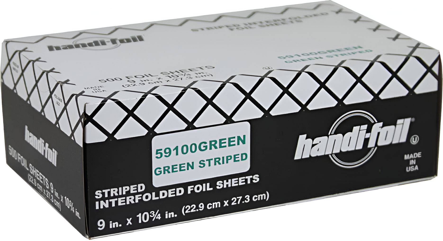 HFA - 9" x 10.75" Green Foil Pop Up Sheets, 500/bx - 59100GREEN