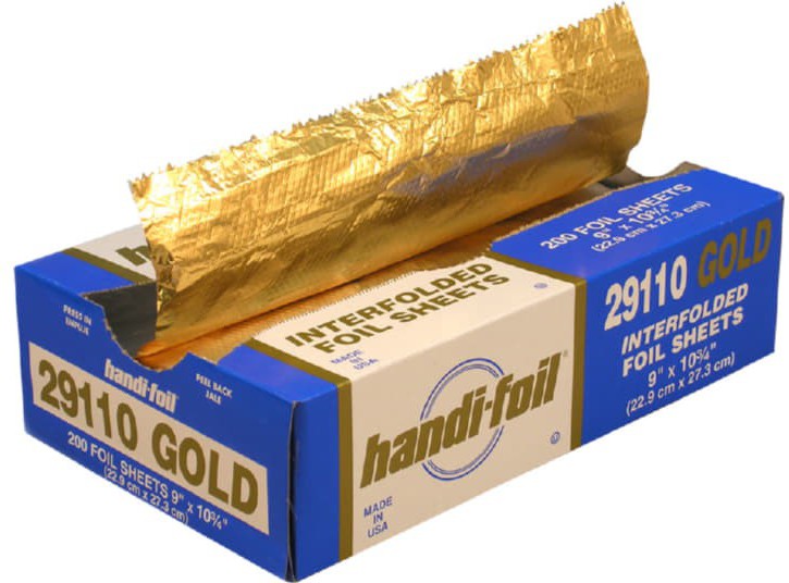 HFA - 9" x 10.75" Gold Foil Pop Up Sheets, 200/bx, 12bx/Cs - 29110