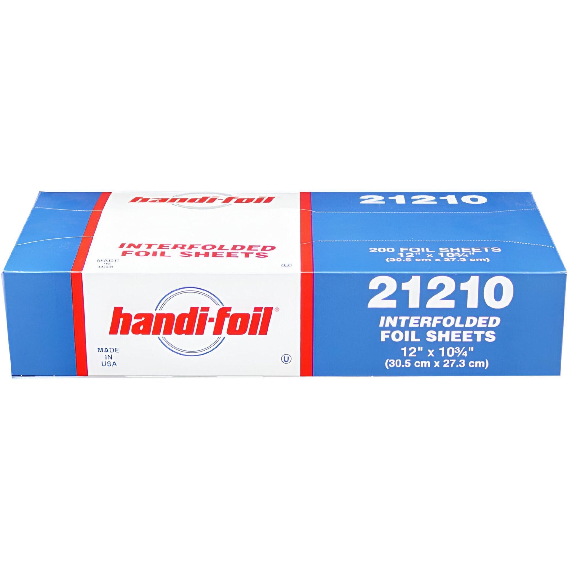 Handi-Foil - 12" x 10.75" Silver Foil Popup Sheets, 12bx/Cs - 21210