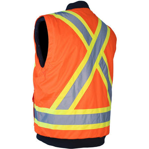 Forcefield - Hi Visibility 4 in 1 Extra Large Orange Winter Hooded Parka/Jacket - 024-EN705ROR-X