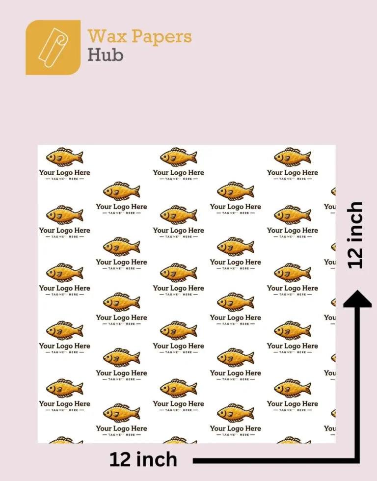 12" x 12" Fish & Chip Wrap Sheet, 2000/Cs - 571240