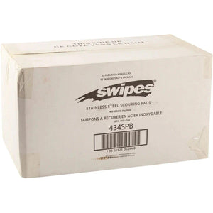 Swipes - Stainless Steel Scouring Pads, 12/Pk - 434SPB