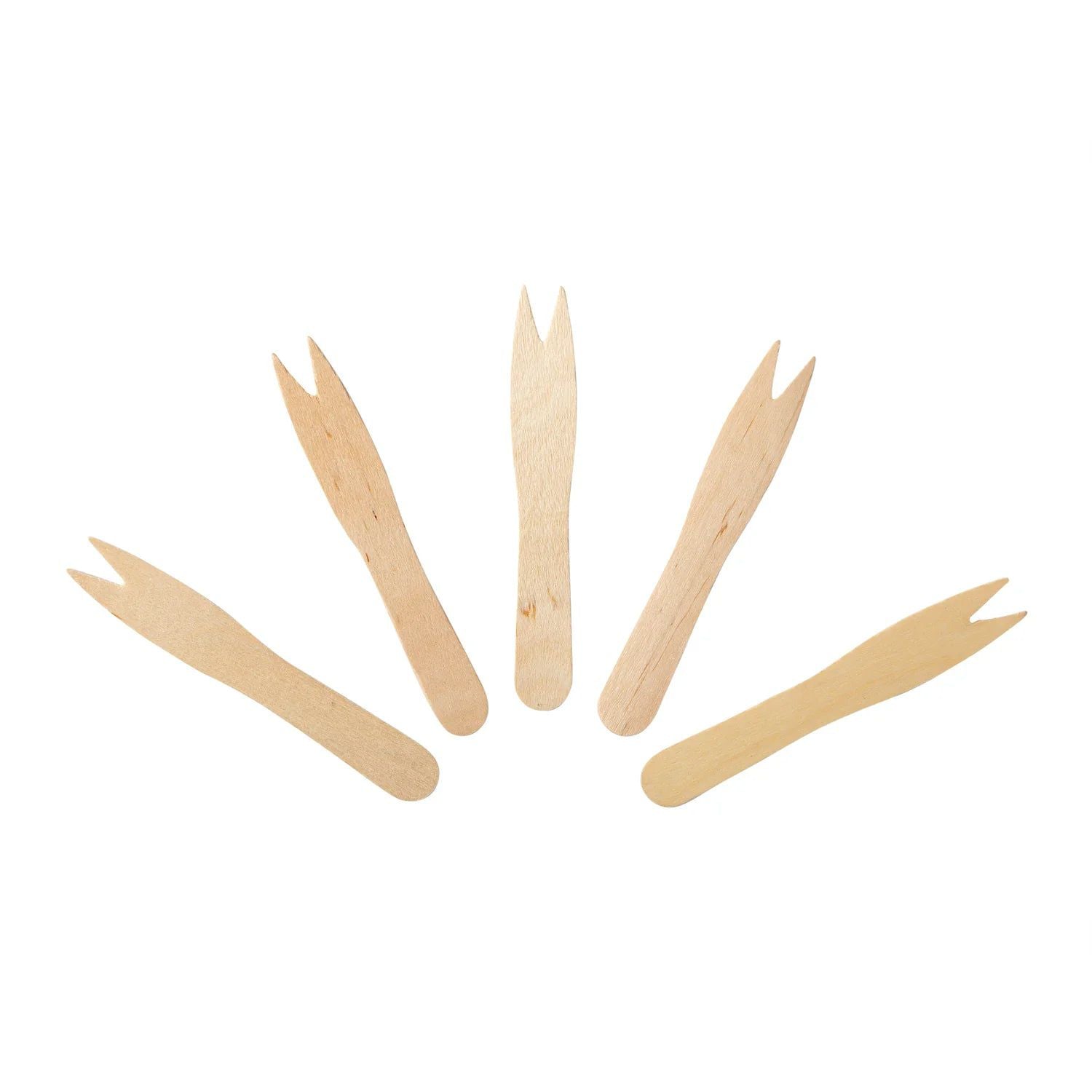 511 Foodservice - Wooden Chip Fork, 10bx/cs - 310050