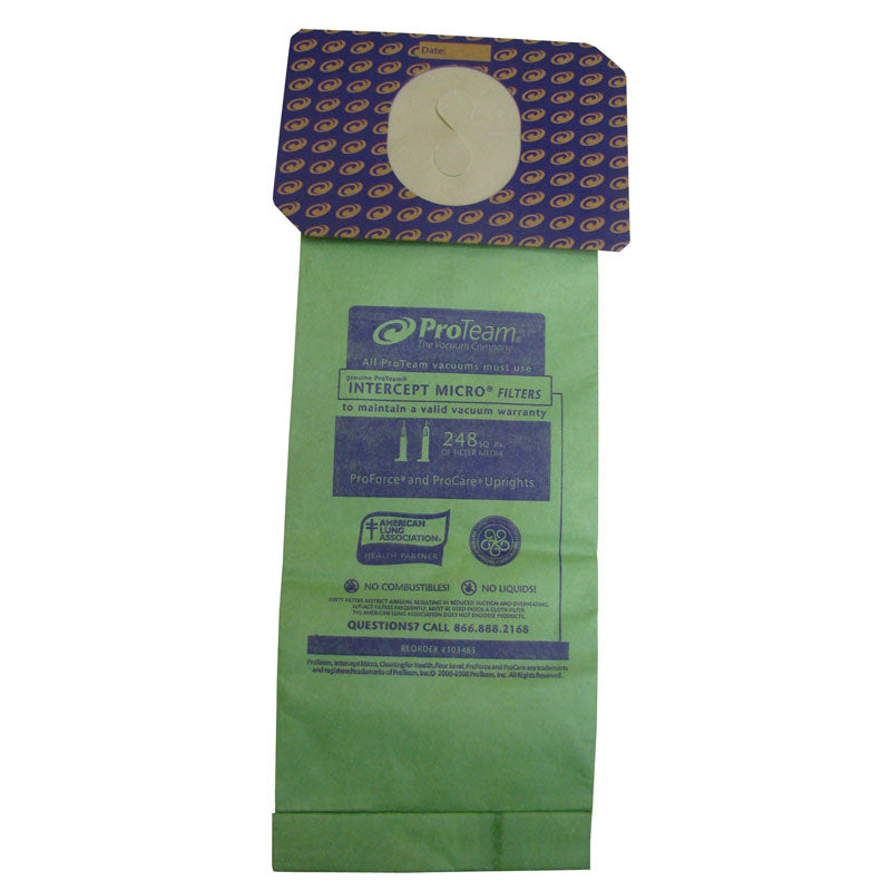 1500 Vacuum Bags for Proteam/Force, 10/pk - 103483