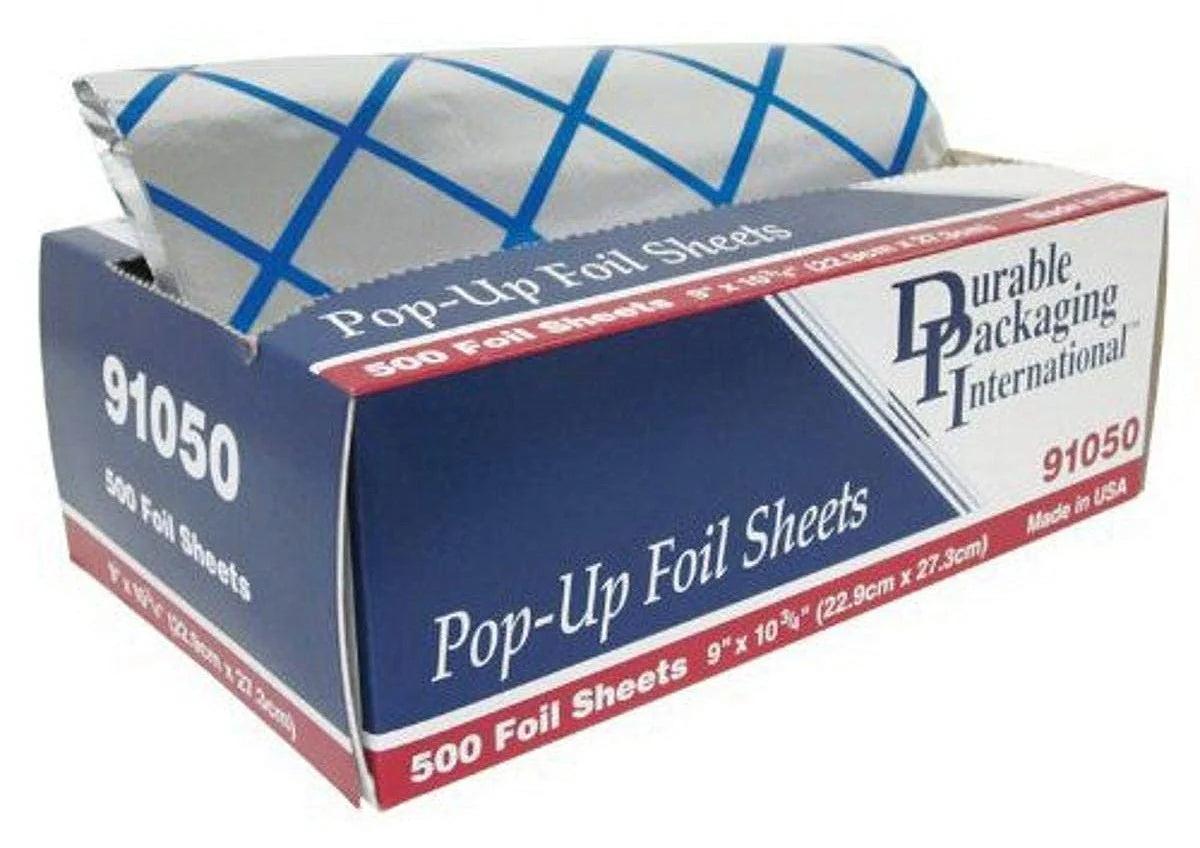 RiteFoil - 9" X 10.75" Blue Criss Cross Pattern Foil Pop Up Sheets, 500 Sheets - S091075B