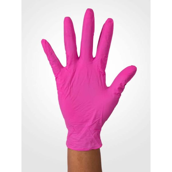 2.5 Mil Medium Blush Powder Free Nitrile Gloves, 200/Box - AURGN200M