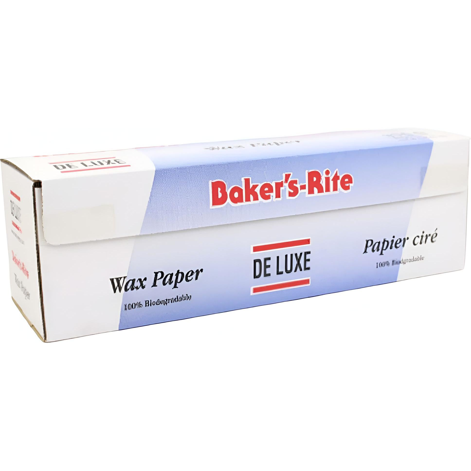 De Luxe - 12" x 375 Feet Bakers Rite Waxed Paper Roll With Cutter, 6rl/cs - 160375 (Special Order Item)