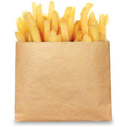 De Luxe - 5.5" x 4.5" Eco Craft French Fry Bags, 1000/cs - 300049