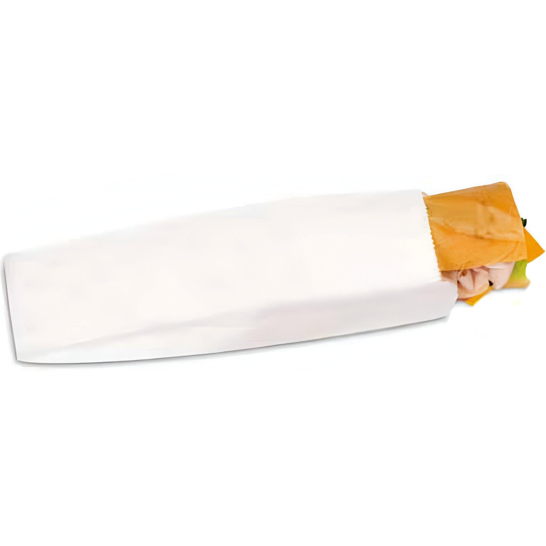 De Luxe - 4" X 2" X 16" Plain White Submarine Bag - 340113