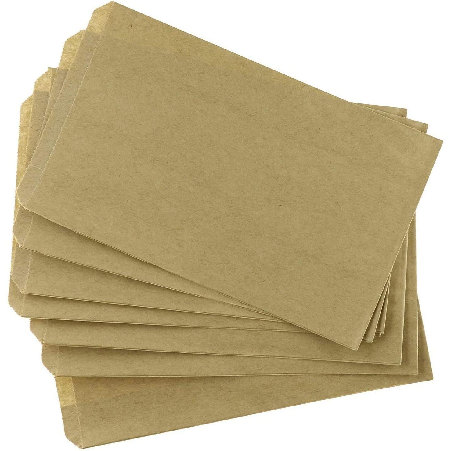 De Luxe - 6" x 0.75" x 6.75" Natural Greaseproof Sandwich Bag, 1000/cs - 610206