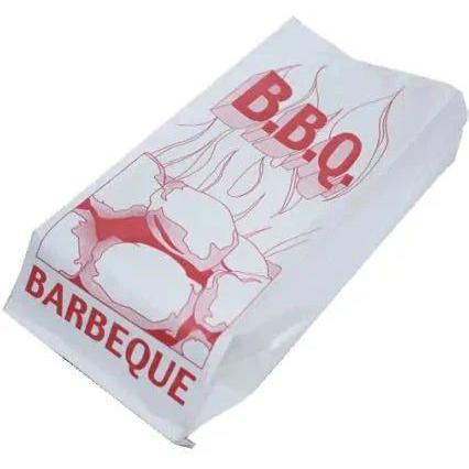 De Luxe - 5.25" x 3.5" x 12" Foil BBQ Bags Reverse Printed, 500/cs - 690126