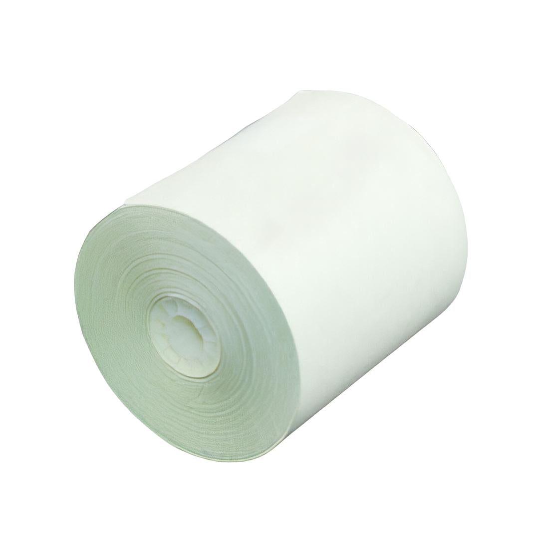 3" x 95ft White/Canary 2Ply Cash Register Rolls, 50/Cs - DIR2103